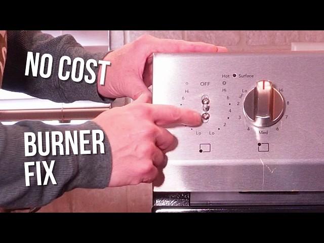 Electric range cooktop burner element switch repair