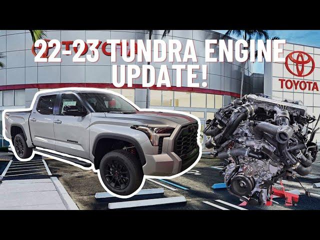 22-23 TUNDRA ENGINE RECALL UPDATE: TOYOTA ISSUED OUT A TECH TIP!