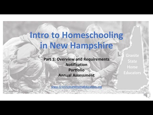 Intro to Homeschooling Part 1 -- Overview and Requirements Updated 2022