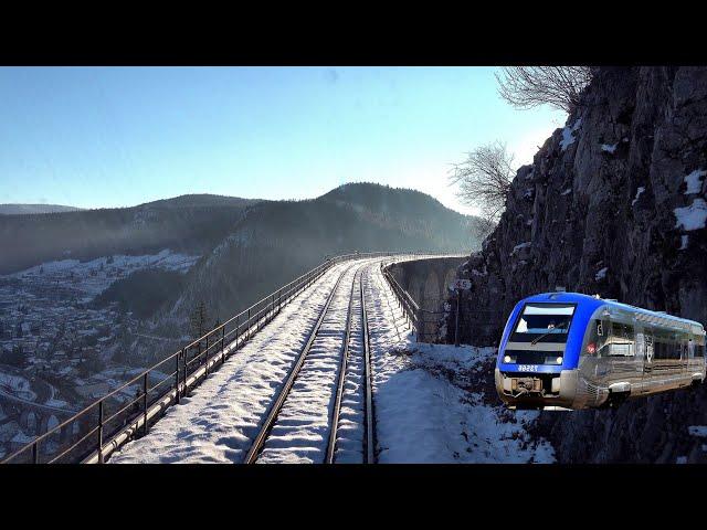 4K Saint-Claude - Besançon sur la "Ligne des Hirondelles" en X73500