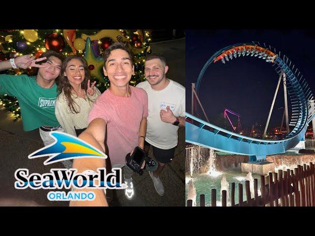 Seaworld Orlando's NEW Affordable Holiday Event | Riding All Roller Coasters