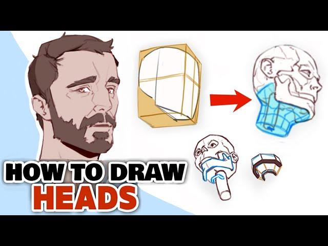 the COMPLETE GUIDE to drawing HEADS! [Character Design Bootcamp Day 1]