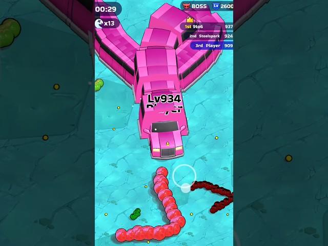 Snake Clash.io - Biggest Snake! Best Snake Clash.io Gameplay Pink Car Skin