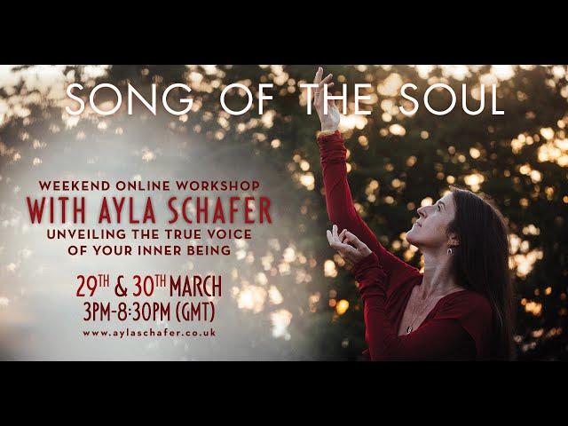 Weekend ONLINE voice workshop with Ayla Schafer