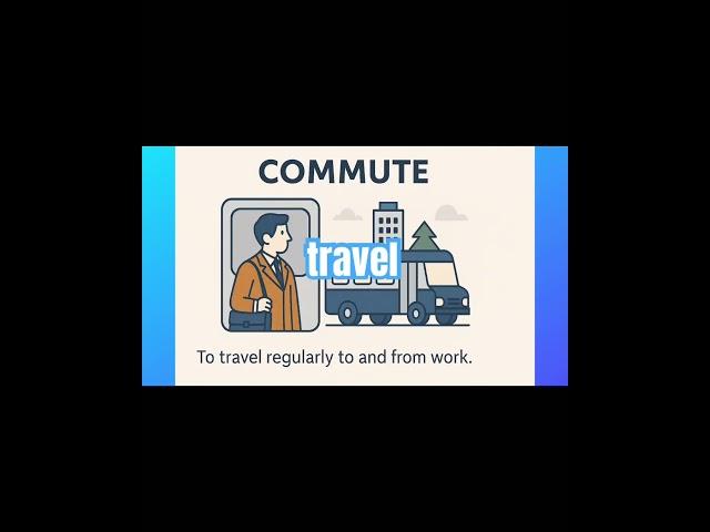 Vocabulary with visuals: ECONOMY, Mortgage, capital, commute #vocabulary