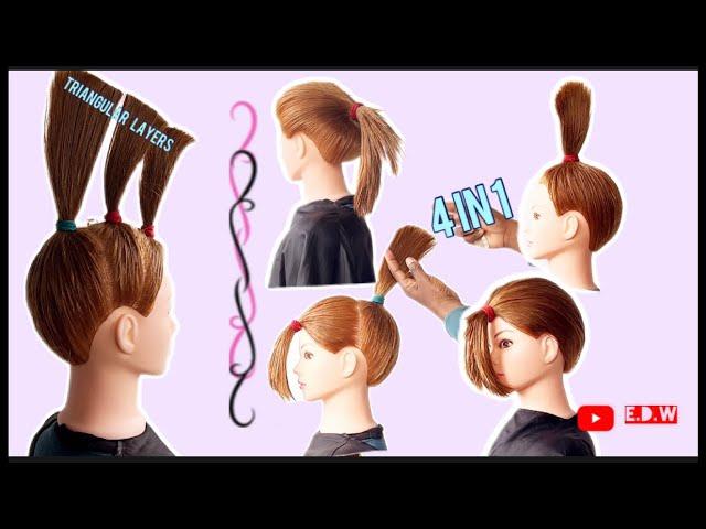 DIY  PERFECT LAYERS HAIRCUT TUTORIAL // Coupe de cheveux en couches