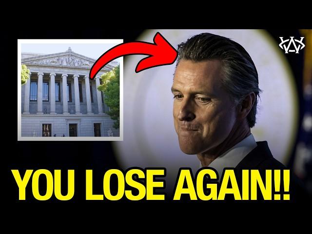 Gavin Newsom EMBARRASSED AGAIN after Judge's Order STAYED!