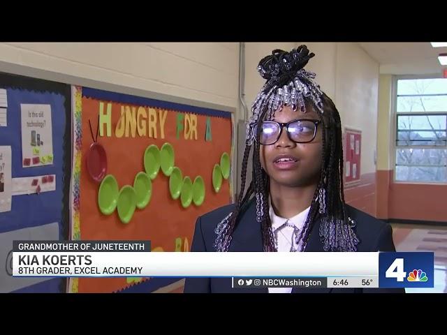 ‘Grandmother of Juneteenth' Opal Lee Visits DC Students, Shares Children's Book | NBC4 Washington