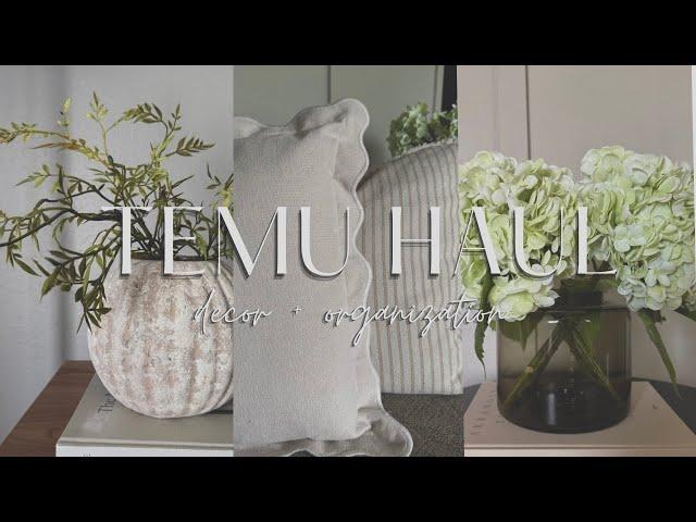 SUMMER TEMU HOME DECOR HAUL 2025| home decor + organization 2025