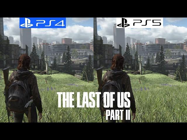 The Last of Us Part II PS4 vs PS5 Remastered - Graphics Comparison - Framerate - 4K - Loading Times