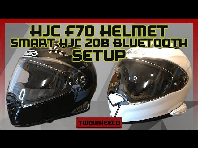 HJC Smart 20b Bluetooth Setup | HJC F70 Helmet | Sena Bluetooth Headset