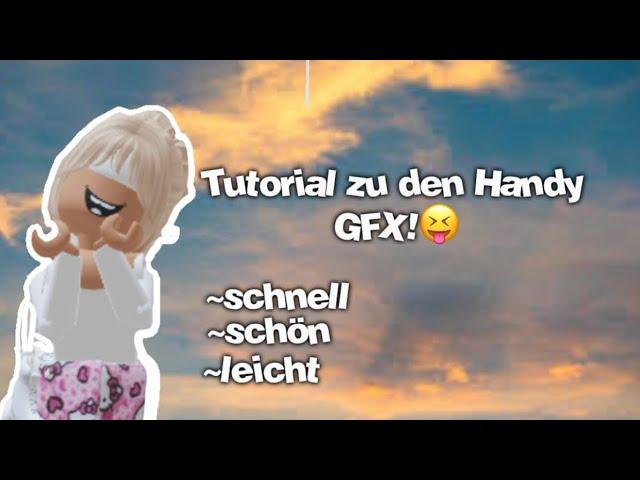 Selber GFX auf den Handy/IPad machen !🫶