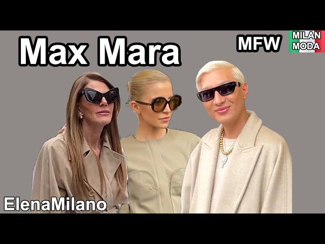 MaxMara VIP guests, street style, outfits Milan fashion week 2024 #italy #milan #mfw