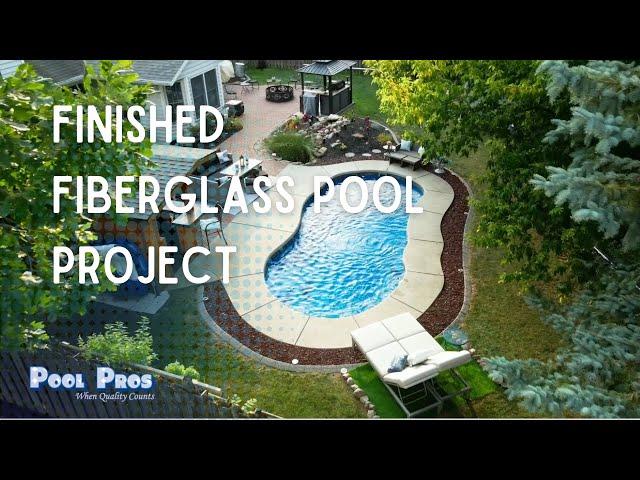 The Leisure Pools Riviera 30 Fiberglass Pool by Pool Pros in Bellevue, WI