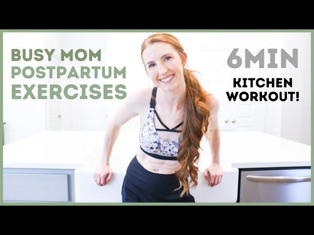 Fast Full Body Postpartum Exercises at Home!