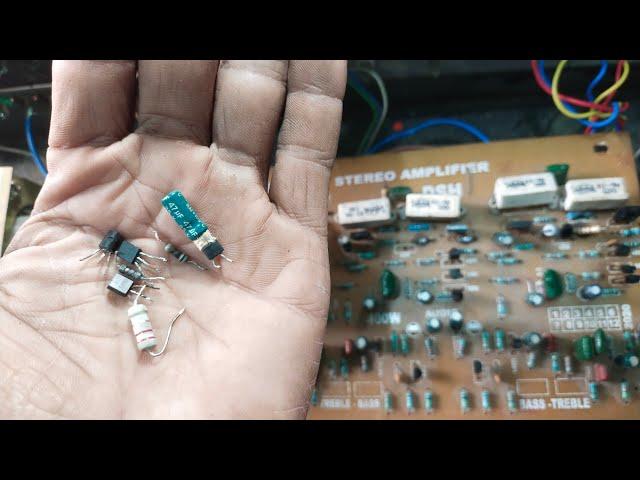 3055 transistor amplifier repair | 3055 transistor amplifier  sound problem