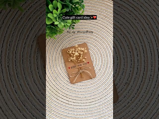 Handmade card for your loved ones | easy gift card ideas #diy #craft #handmade #giftideas #couple