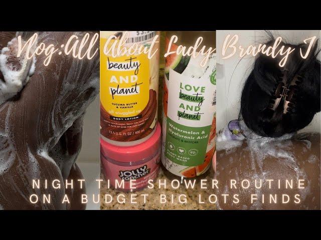 All About Lady Brandy J | Night Time Shower Routine On A Budget Lots From Finds #targetfinds