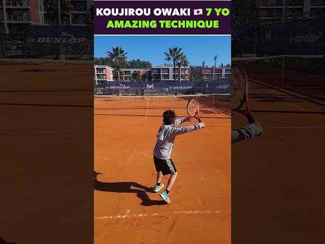 AMAZING TECHNIQUE KOUJIROU OWAKI #tennis #shorts