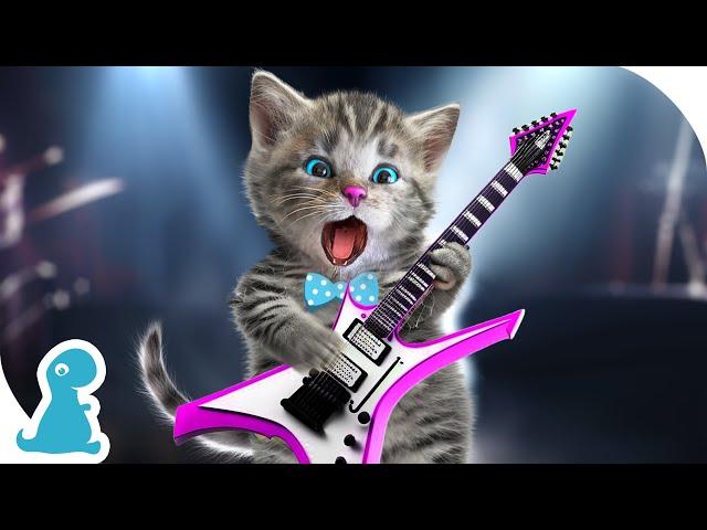 LITTLE KITTEN ADVENTURE CARTOON - KITTEN ROCK MUSIC! KIDS FUN DANCE - MUSIC FOR KIDS