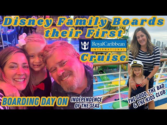 Disney Family Boards Their First Royal Caribbean Cruise Independence of the Seas 2024