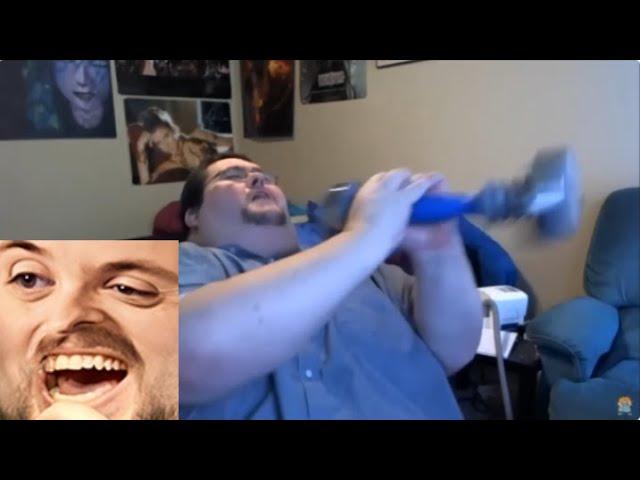 Forsen reacts to Fat Guy Destroys Xbox + Francis Auditions for Extreme Make Over: Biggest Loser