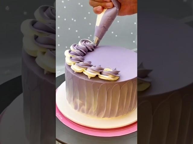 beautiful flower making on cake #cake #viral #shorts