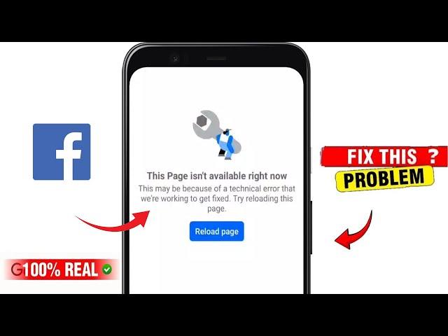 How To Fix Page isn't available right now Facebook | This page isn't available right now Facebook