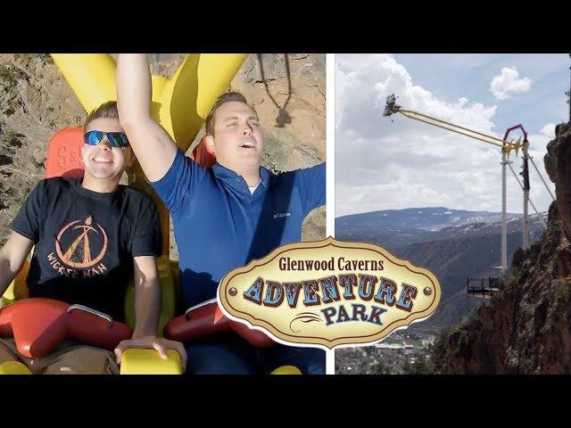 Riding the Legendary Giant Canyon Swing at Glenwood Caverns