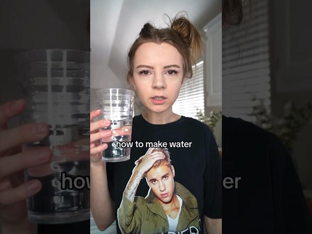 how to make water (the correct way)