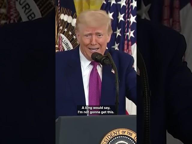 ‘I don’t feel like a king’: Trump responds to news of 'No Kings' protests planned this weekend
