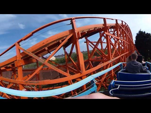 The Blue Flyer - Blackpool Pleasure Beach (On Ride 360 Degrees)