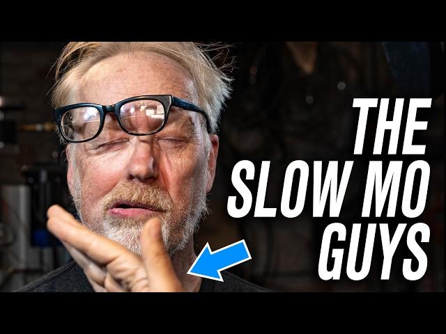 Adam Savage Tests High-Speed Cameras with @theslowmoguys !