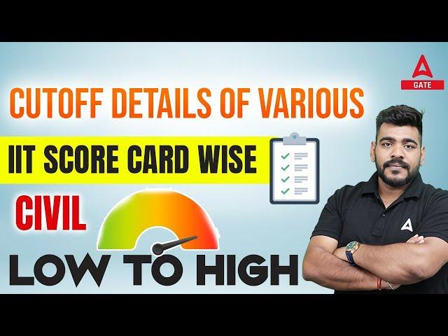 Civil Engineering Cut Off Details of Various IIT Score Card | Low to High Score Card