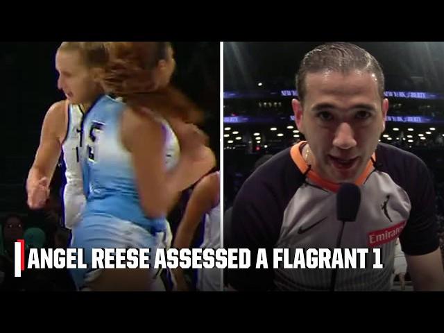 Angel Reese's foul on Leonie Fiebich UPGRADED to a flagrant 1 | WNBA on ESPN