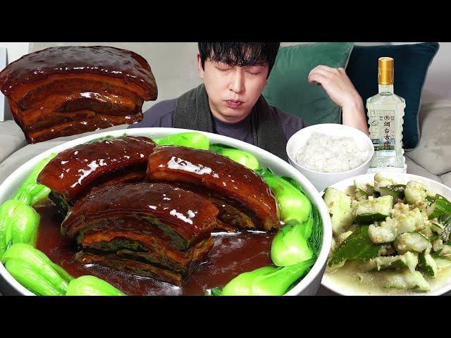 Dongpayuk(Braised Pork belly) MUKBANG REALSOUND ASMR EATINGSHOW