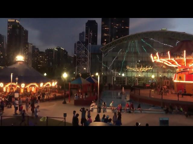 Chicago Tour Navy Pier Ferris Wheel Night View Romance