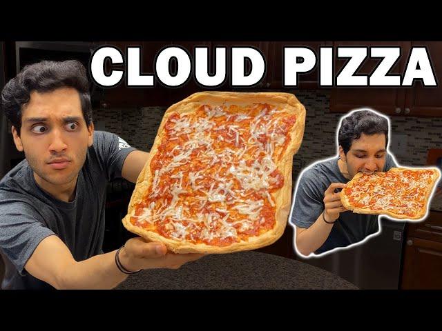 GIANT CLOUD PIZZA || Low Calorie, High Protein Cloud Bread Pizza