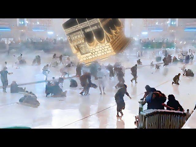 The Holy Kaaba was almost overturned! Storm and flood in Mecca, Saudi Arabia