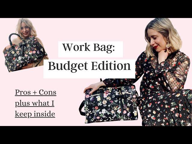 the BEST work bag for a budget!! | Matein Laptop Tote Bag Under $50!! | pros + cons & what fits!!