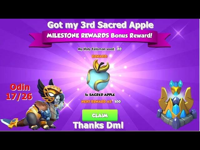 Got My 3rd Sacred Apple-Dragon Mania Legends | Winter divine fest event | DML