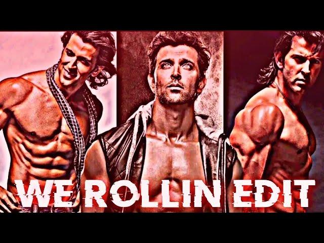 We Rollin Ft. Hrithik Roshan Edit || Hritik Roshan Mix Status || The Greek God Whatsapp Status