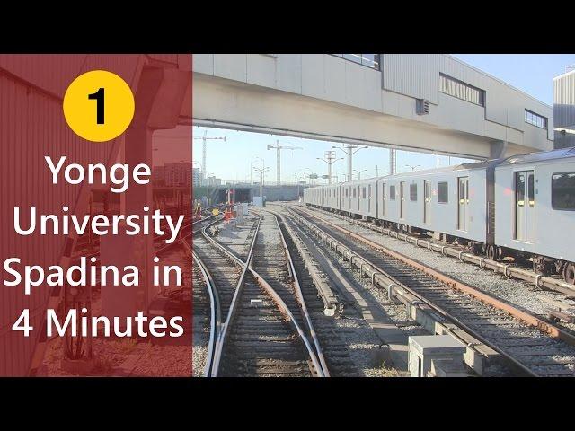 Ride on Line 1 TTC Yonge-University in 4 Minutes (Timelapse) (Wilson Hostler to Finch)