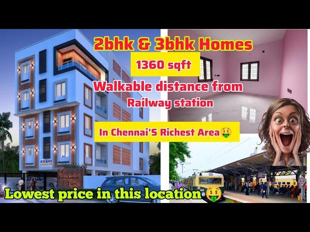 Walkable distance from Railway station1360sqft 2bhk & 3bhk Homes in VVIP Area of Chennai #vlogs