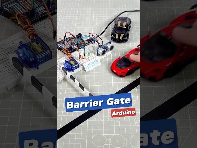Smart Barrier Gate for Parking Control #arduino   #arduinobeginner  #ultrasound    #sunfounder