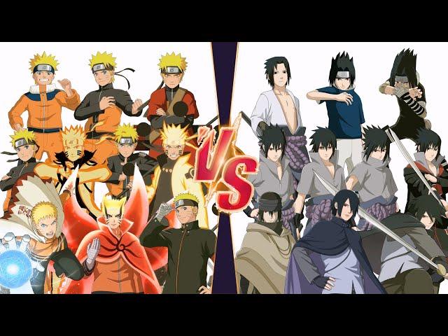 Naruto Uzumaki VS Sasuke Uchiha Marathon battle NARUTO X BORUTO Ultimate Ninja STORM