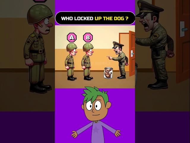 Who locked up the dog ? #puzzle #brainteaser #quiz #logicpuzzle #mystery #logicpuzzle #riddle