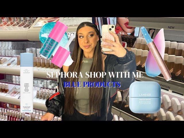 SHOP WITH ME AT SEPHORA | Buying ONLY BLUE Products | Sephora Haul