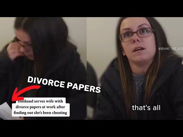 Cheating Wife Served With Divorce Papers