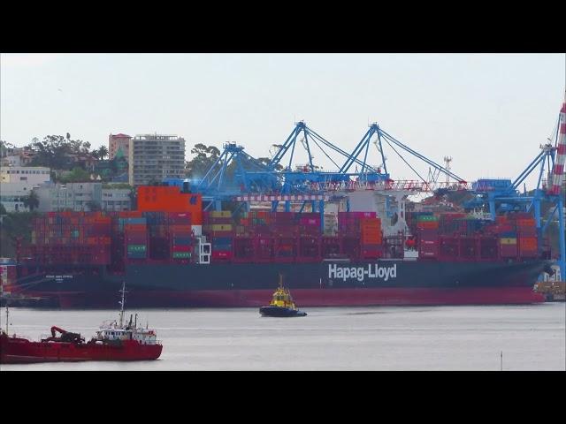 Container ship BUENOS AIRES EXPRESS, IMO 9932476, Flag Germany, Length 335m x 51m